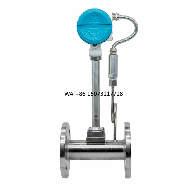 50mm Digital Steam Vortex Air Flow Meter Price Intelligent Medidor De Flujo De Vapor Compressed Rs485 Gas Flow Sensor