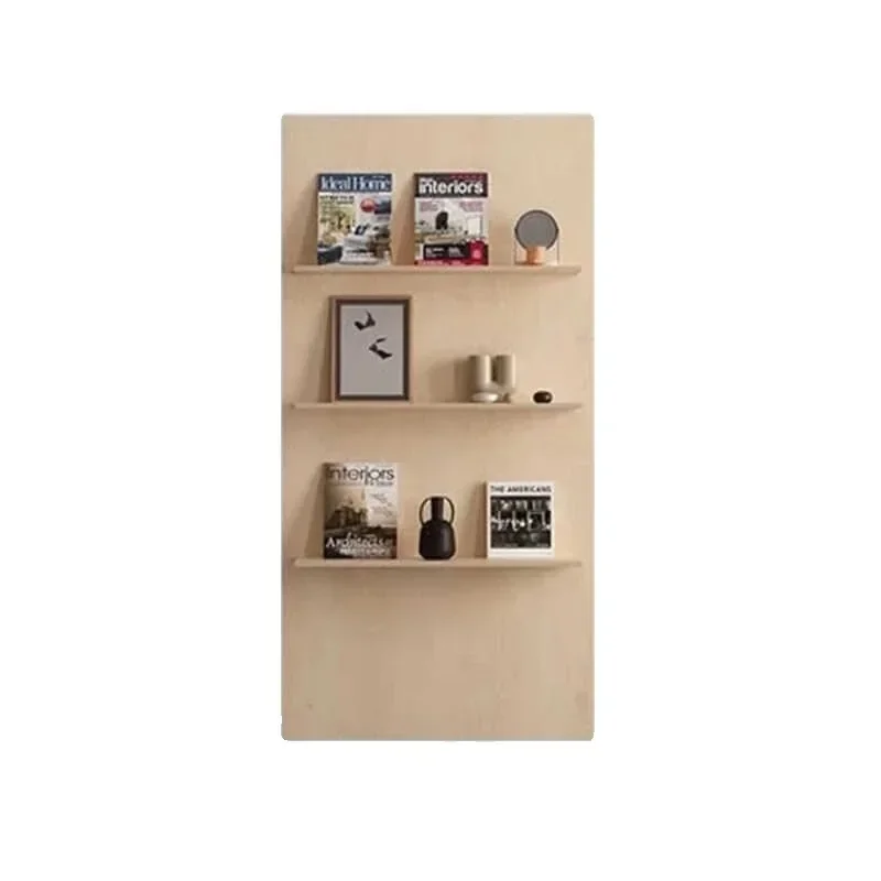 

Log wind birch magazine rack clothing store ocean board display rack Internet celebrity floor against the wall multi-layer