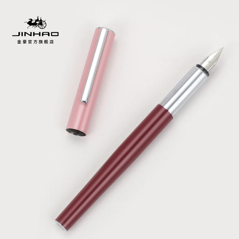 

Limited Color！JINHAO 35 Metal Fountain Pen EF/ F Bent Nib Luxury Business Office Student Writing Ink Pens Stationery Supplies