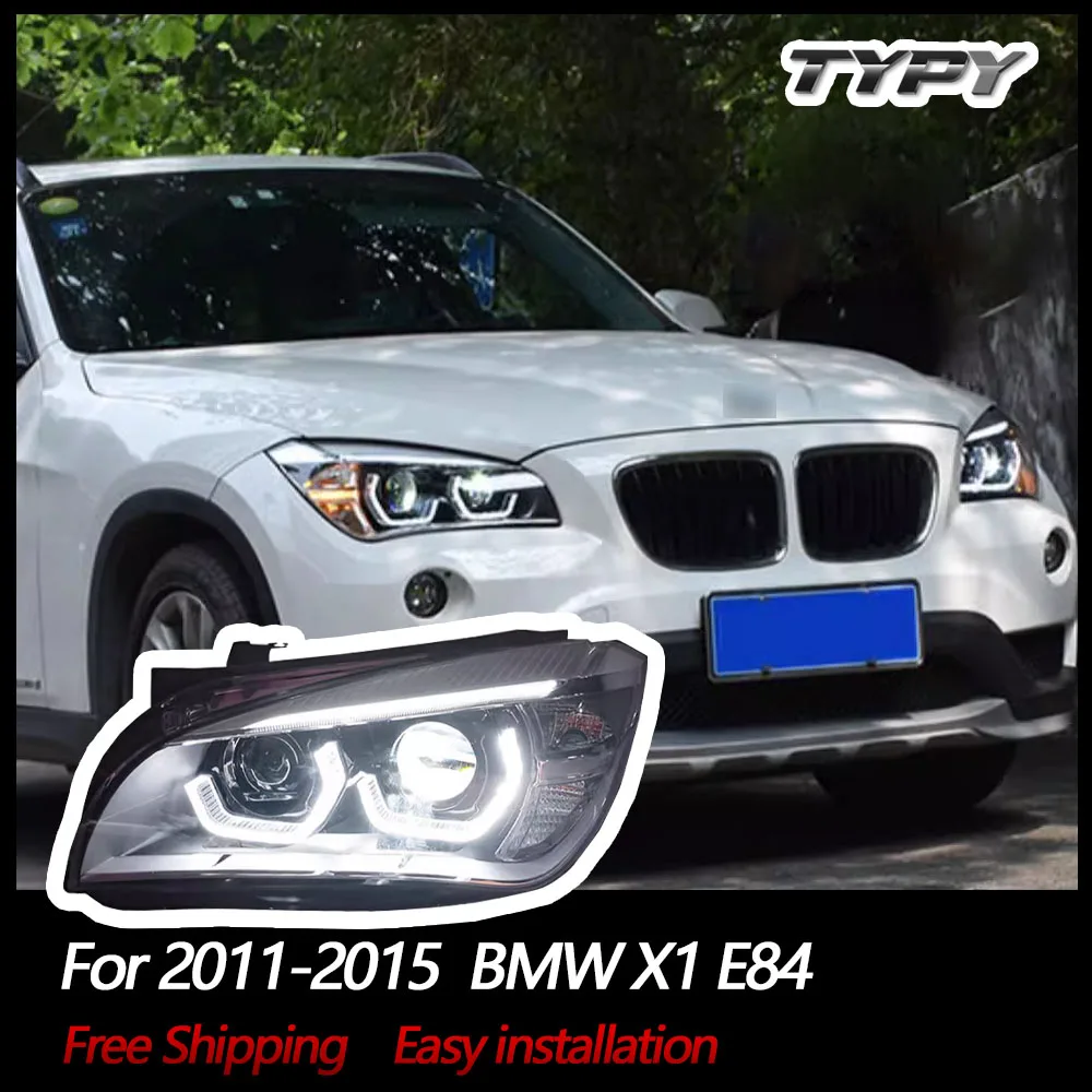 

TYPY Car Light For BMW X1 E84 2011-2015 Double Lens Headlights LED Projector Front Lamps DRL Daytime Running Lights