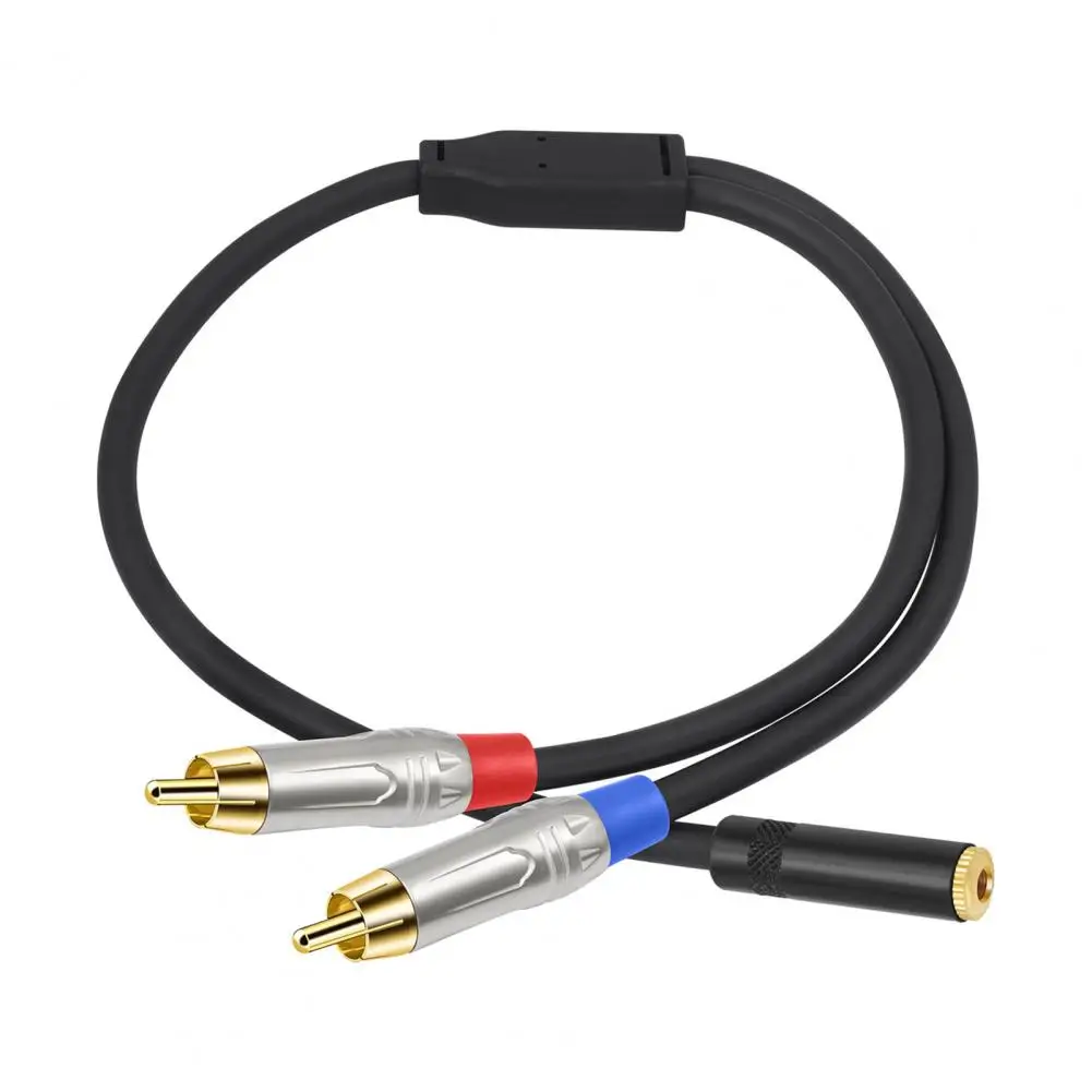 

Audio Adapter RCA Cable Clear Channel Identification Universal 3.5 Jack Aux RCA Cable Dual Shielded RCA Y Splitter Aux Cord