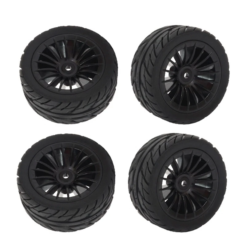 4Pcs Rubber Tires Tyre Wheel for SG1603 SG1604 SG 1603 UDIRC UD1601 UD1602 UD1603 UD1604 1/16 RC Car Upgrades Parts,1