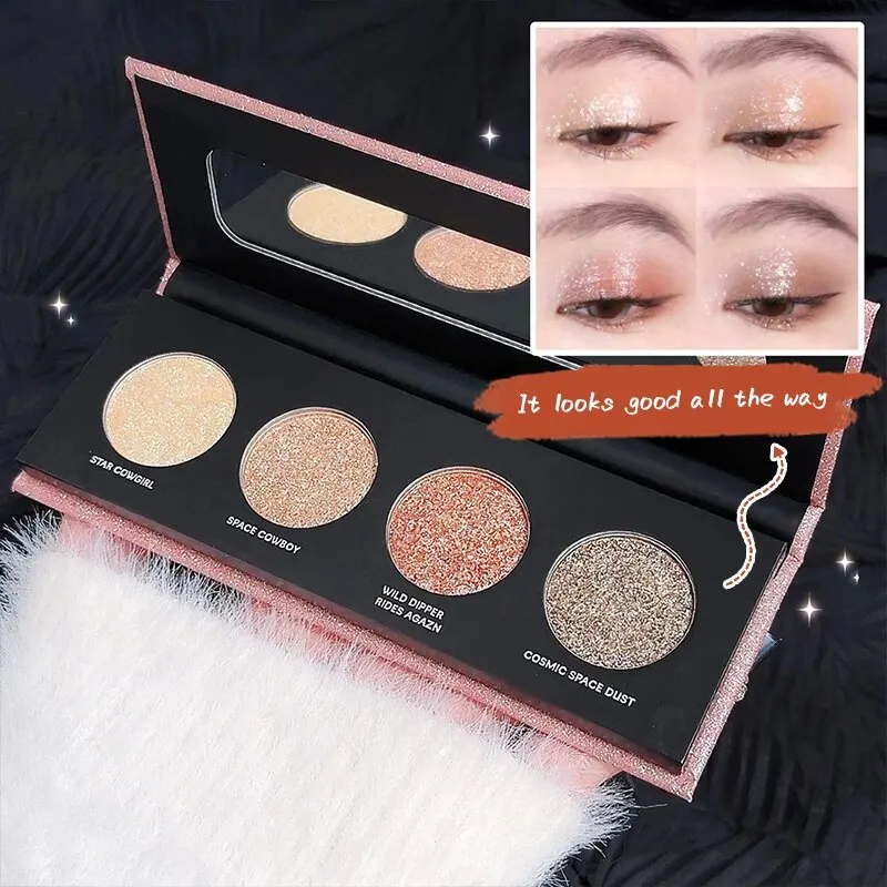 Super Shiny Pearl Crushed Diamonds Burst Shine Ultra Fine Glitter Bright Crystal Clear Delicate Eyeshadow Palette