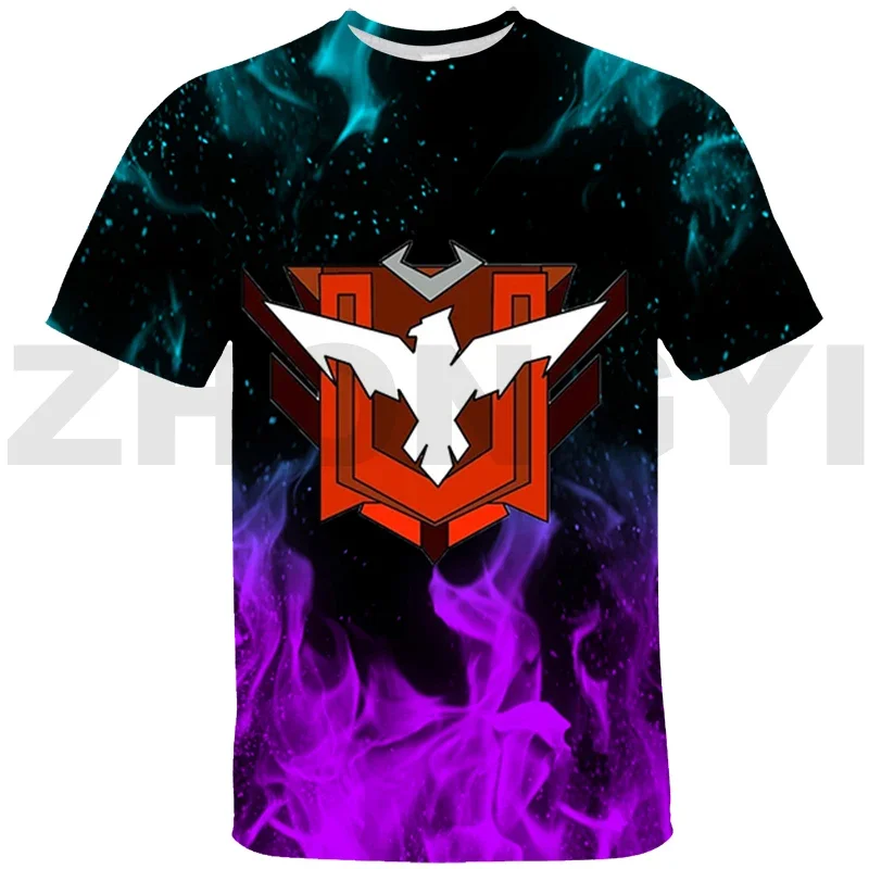 Casual Free Fire Garena Game 3D T-shirt for Men Harajuku Anime Tshirt Cool Cartoon Graphic T Shirts Boys Hip Hop Short Tees Tops