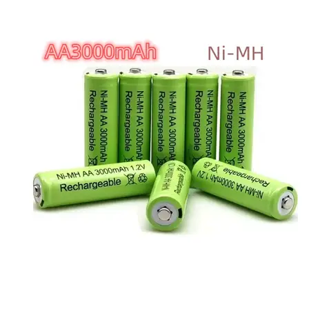 AA 3000mAh NiMH 1.2V Rechargeable Batteries  Battery Garden Solar Lamp LED Flashlight Lantern Lamp Torch  control battery