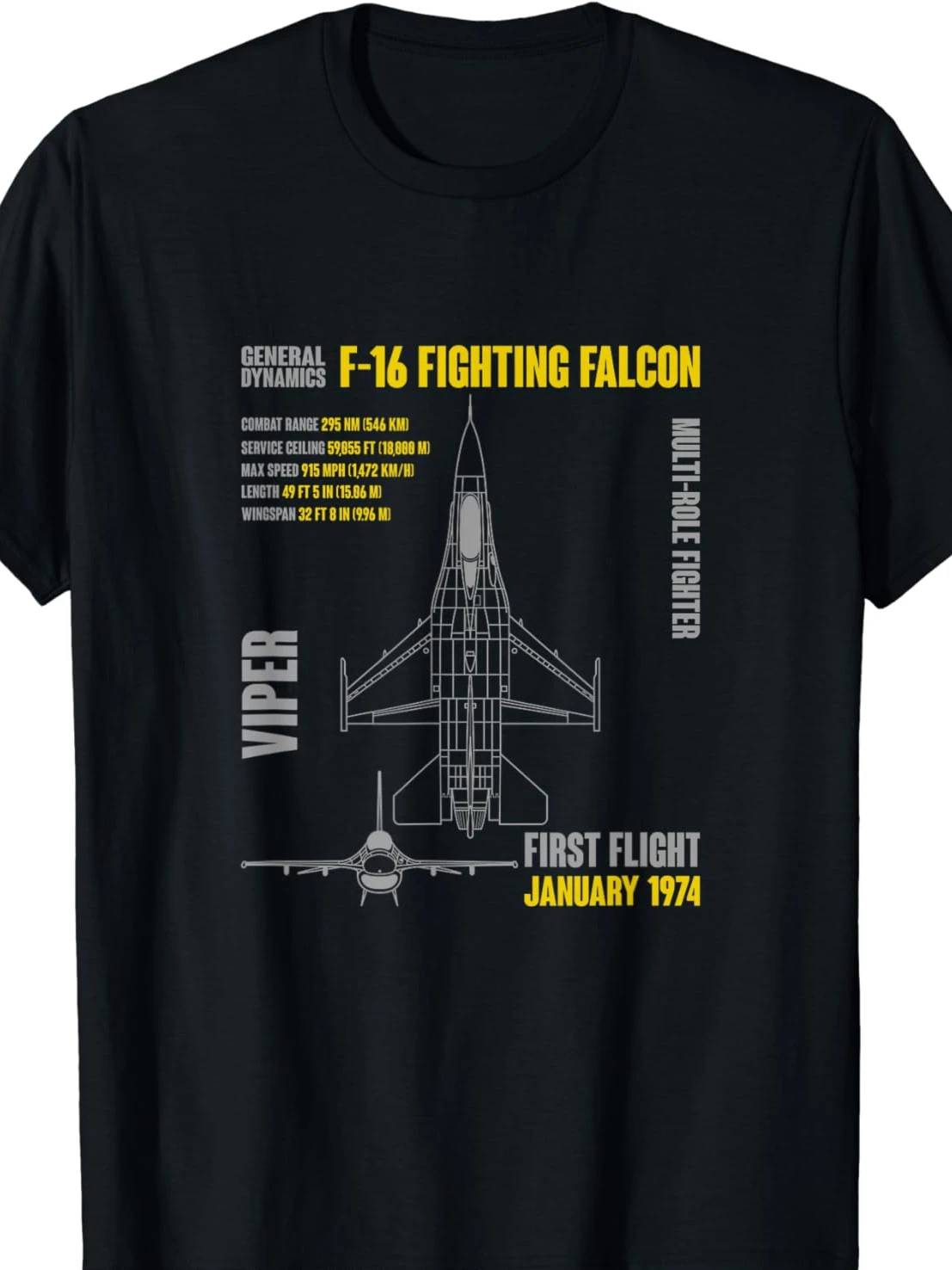 F-16 Fighting Falcon Military Aircraft Men T-Shirt Short Sleeve Casual Cotton O-Neck T Shirt