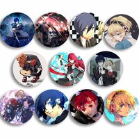 Classic Game PERSONA 3 Soft Button Pin Cartoon Character Shinjiro Aragaki Brooch Badge Bag Clothes Accessories Fans Collect Gift