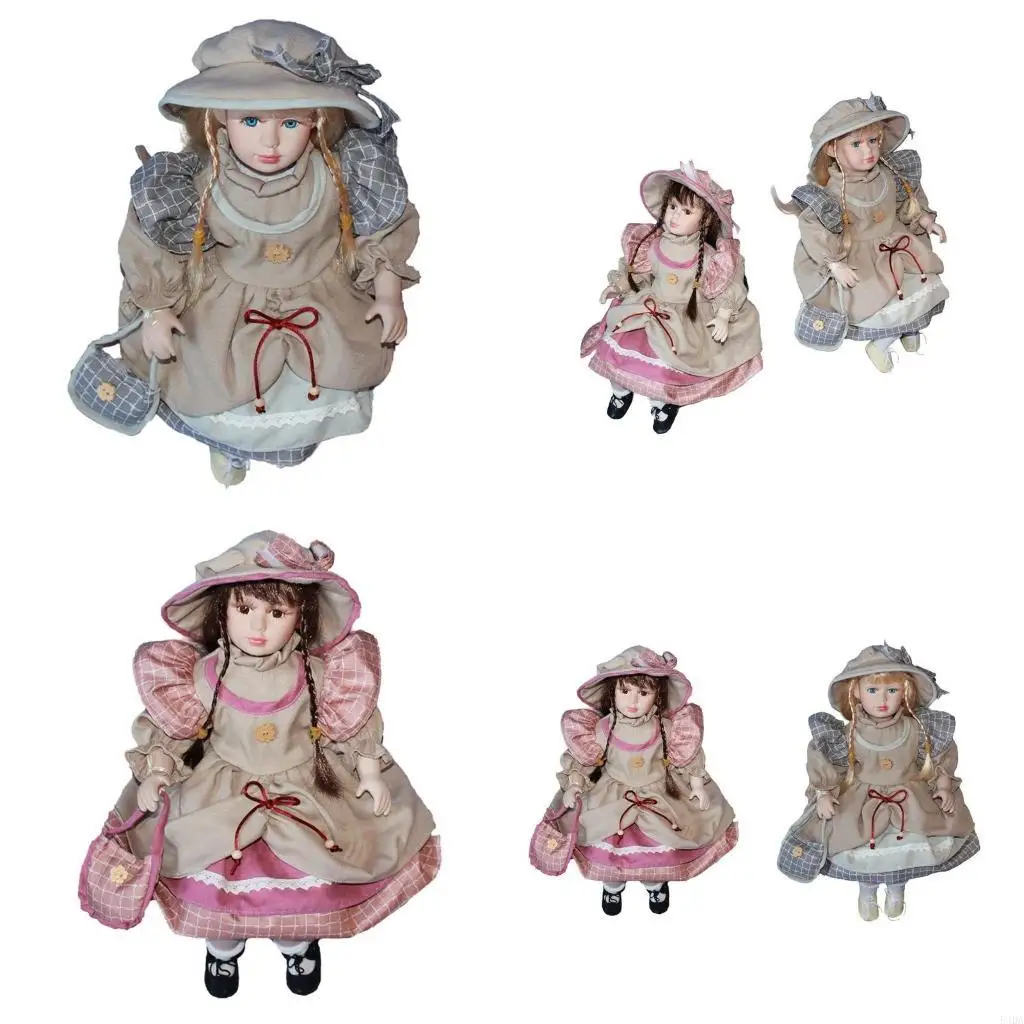 

54DA викторианская фарфоровая женская кукла принцесса реборн игрушка декор стола на новоселье