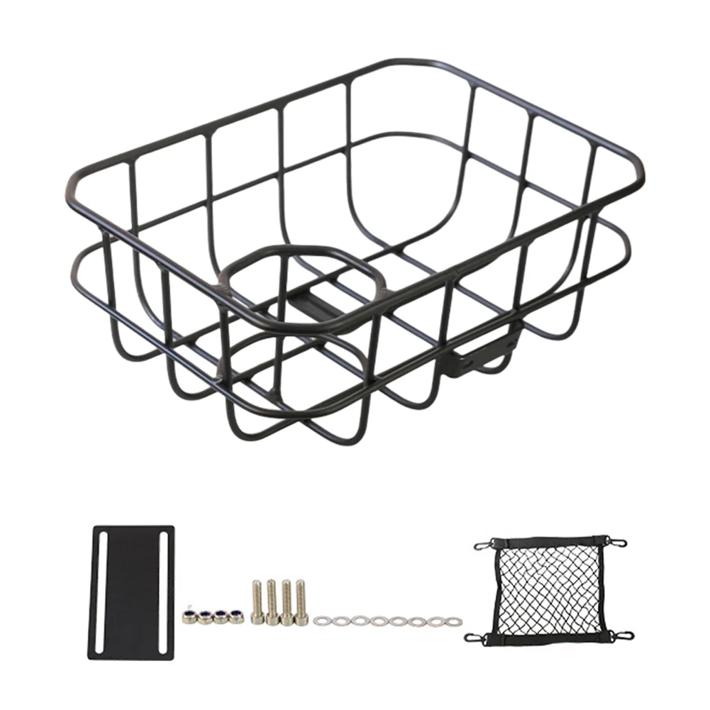 

Front Bicycle Basket Made of Aluminum Alloy with Integrated Water Bottle Holder Suitable for Mountain and Bikes