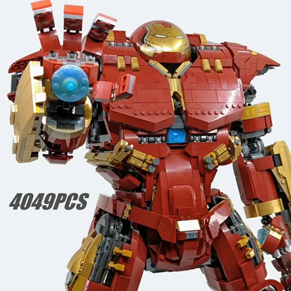 4049PCS Miniso Marvel hulkbuster Ironman Veronica Mecha Toys Avengers Robot Figures Model Building Brick Block Gift Boy