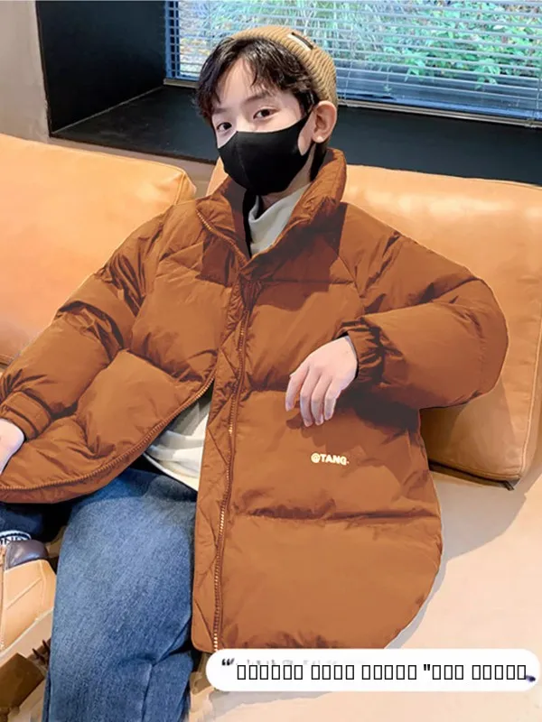 

Thiened Cotton Jaet для мальчиков, зимняя новая детская одежда с наполнителем морского пуха, молодежная одежда продаж, тепло, гарантированное тепло