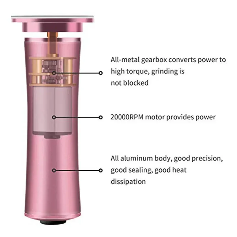 High Quality Portable Pedicure Tool Electric Foot File Callus Remover Dead Skin Removal Foot File Grinder