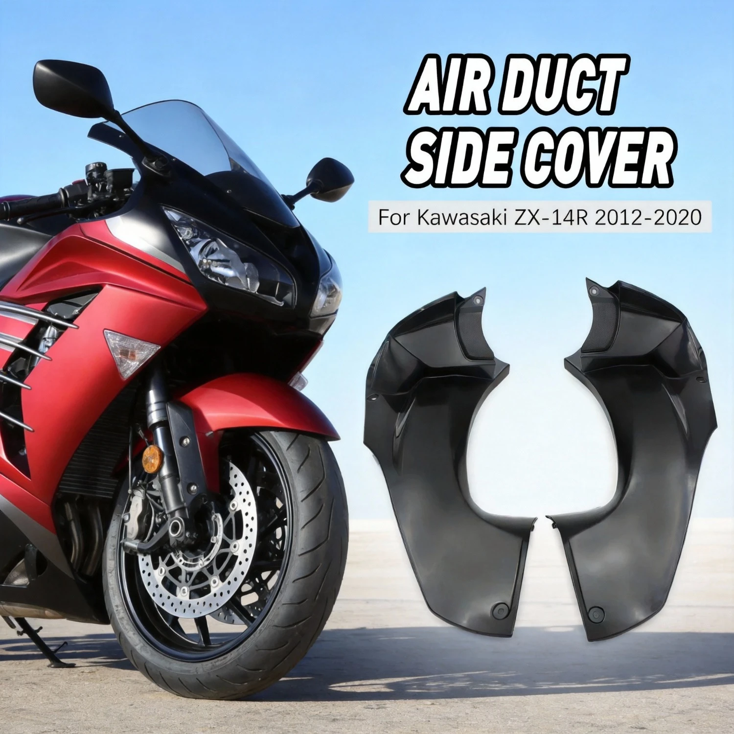 

Motorcycle Air Duct Side Cover Air Breather Box Case Fairing Infill For Kawasaki ZX-14R ZX14R 2012 2013 2014 2015 2016 2017-2020