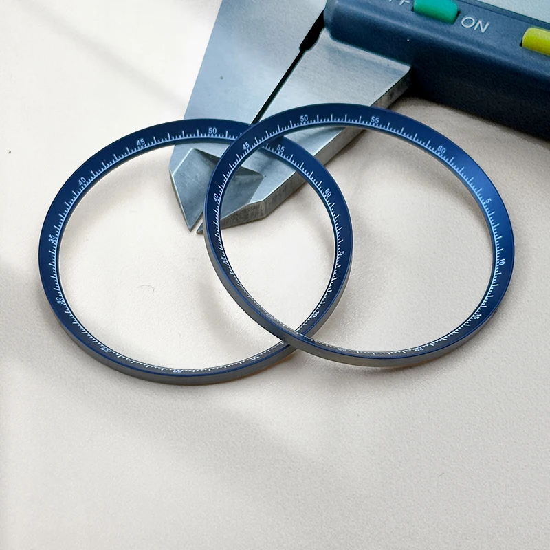 Mod 38.35mm*34mm Copper Watch Chapter Ring Fits Japanese Men's Watch Repair Accessories Parts