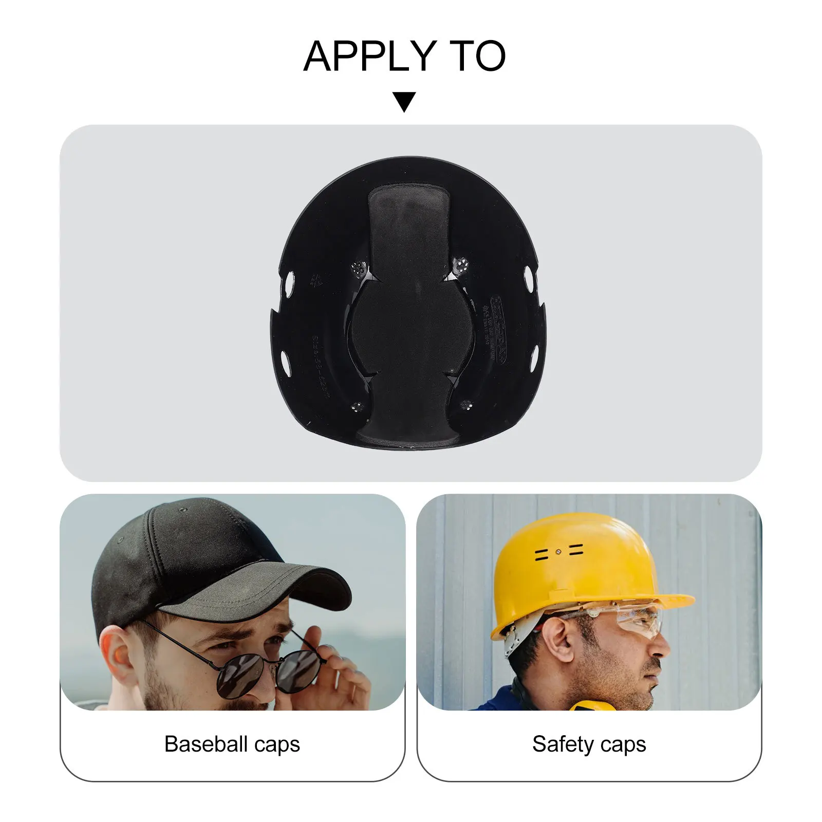Pelindung Kepala Ringan dan Tahan Lama dari Plastik dengan Lubang Ventilasi untuk Topi Baseball, Perlindungan Kepala saat Bekerja di Luar Ruangan