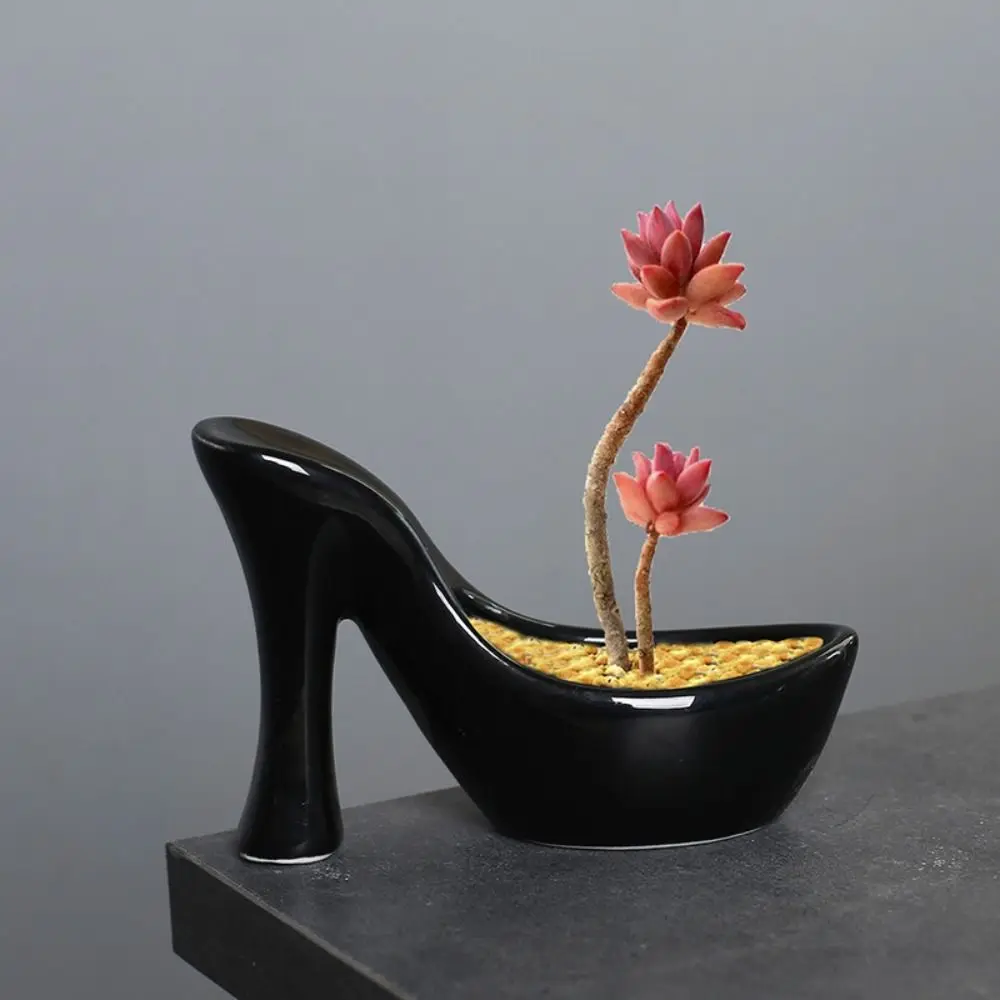 

Crafts Ceramic Flower Pot Creative Cute Plant Pot Exquisite Personality Flower Vase Hotel