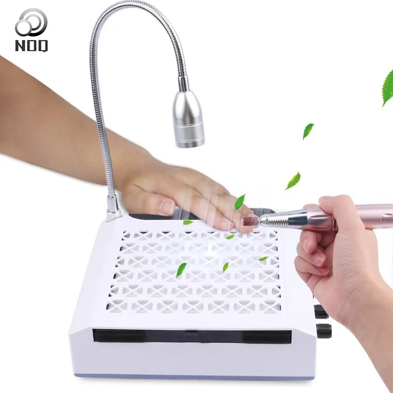 NOQ Professional Nail Drill Manicure Machine For Nails Pedicure Dust Vacuuming Cleaning Milling Cutter With Lighting