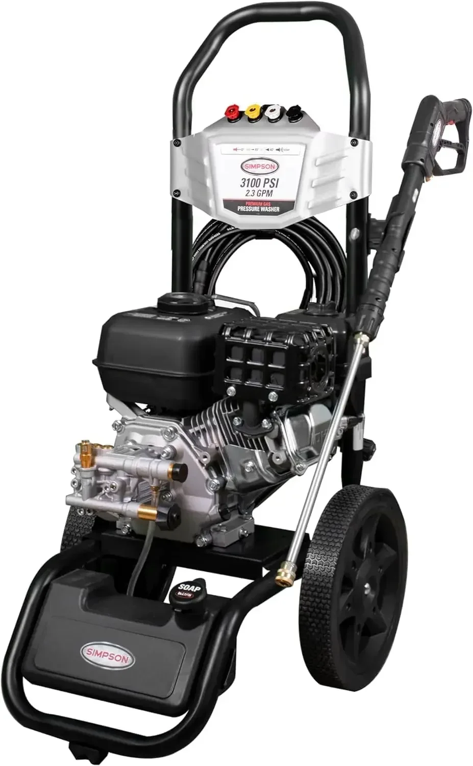 

3100 PSI Gas Pressure Washer, 2.3 GPM, CRX165 Engine, Includes Spray Gun, Extension Wand, 4 QC Nozzles, 25-ft.