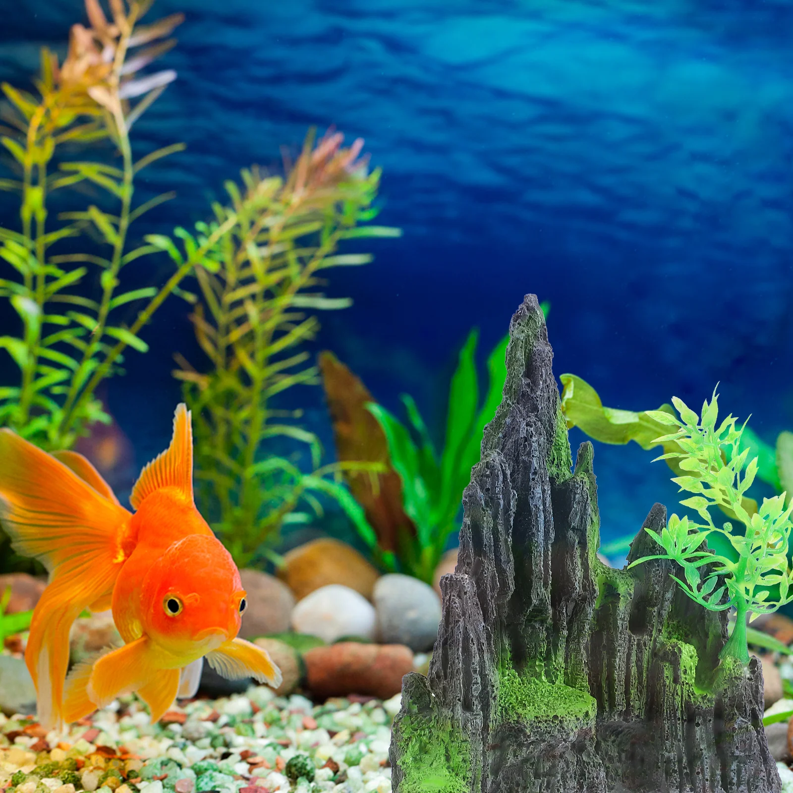 

1Pcs Fish Tank Rockery Stone Aquarium Mountain Decor Exquisite Underwater Landscape Gift for Pet Fish Tank Decoration