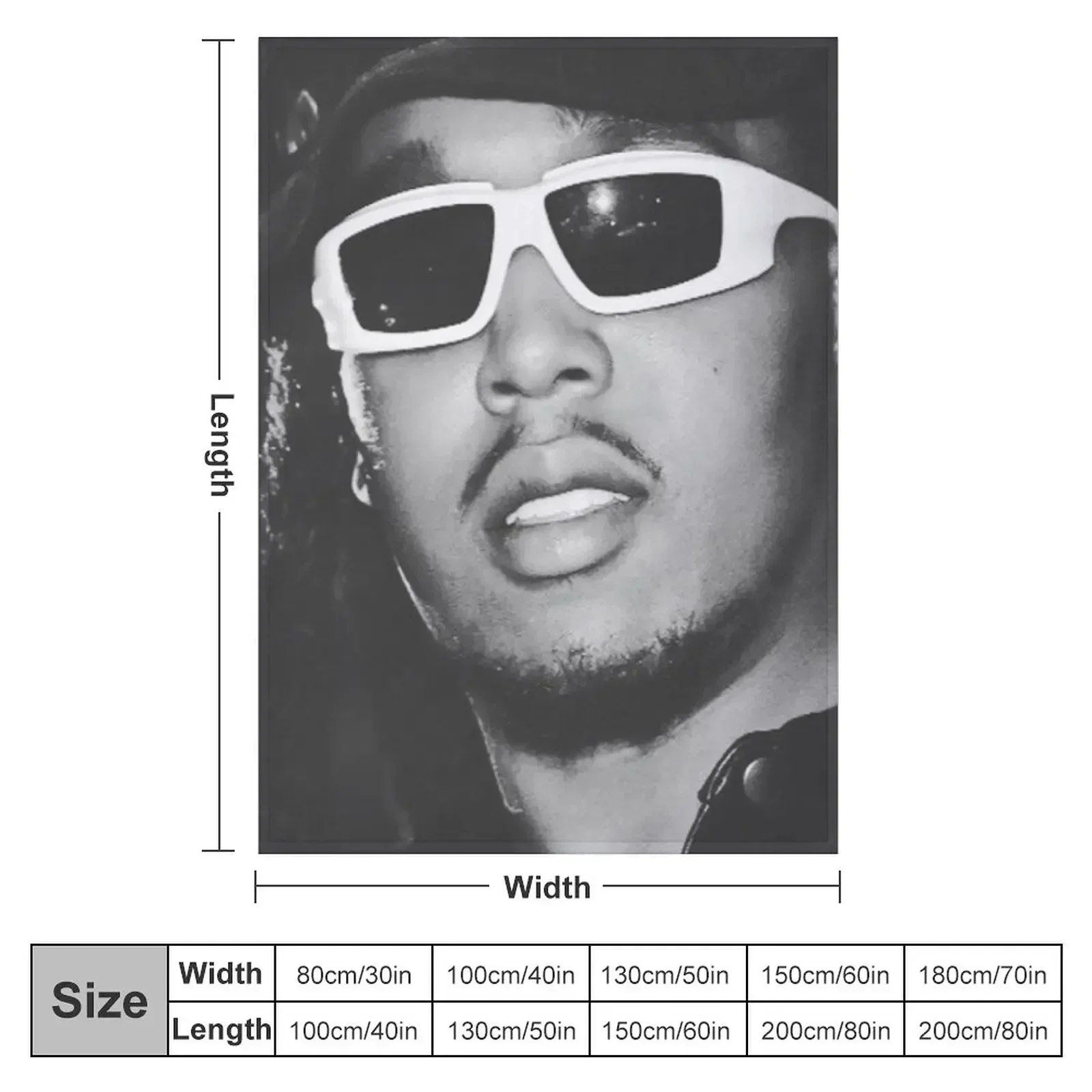 Takeoff Rapper Throw Blanket valentine gift ideas Camping Sofa Soft Beds Blankets