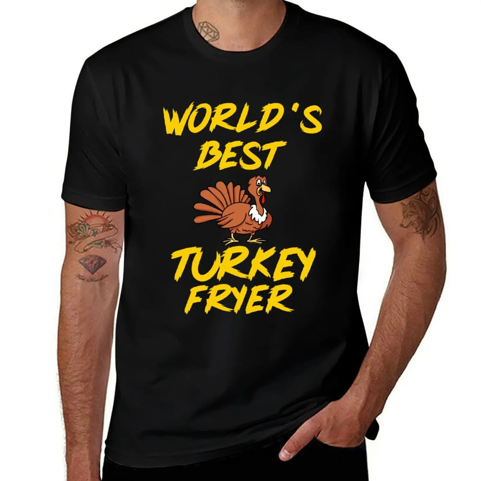 World's Best Turkey Fryer Tshirt | Thanksgiving Shirt | Funny Holiday Tshirt | Husband Shirt Hubby Gift Gift for Him T-Shirt