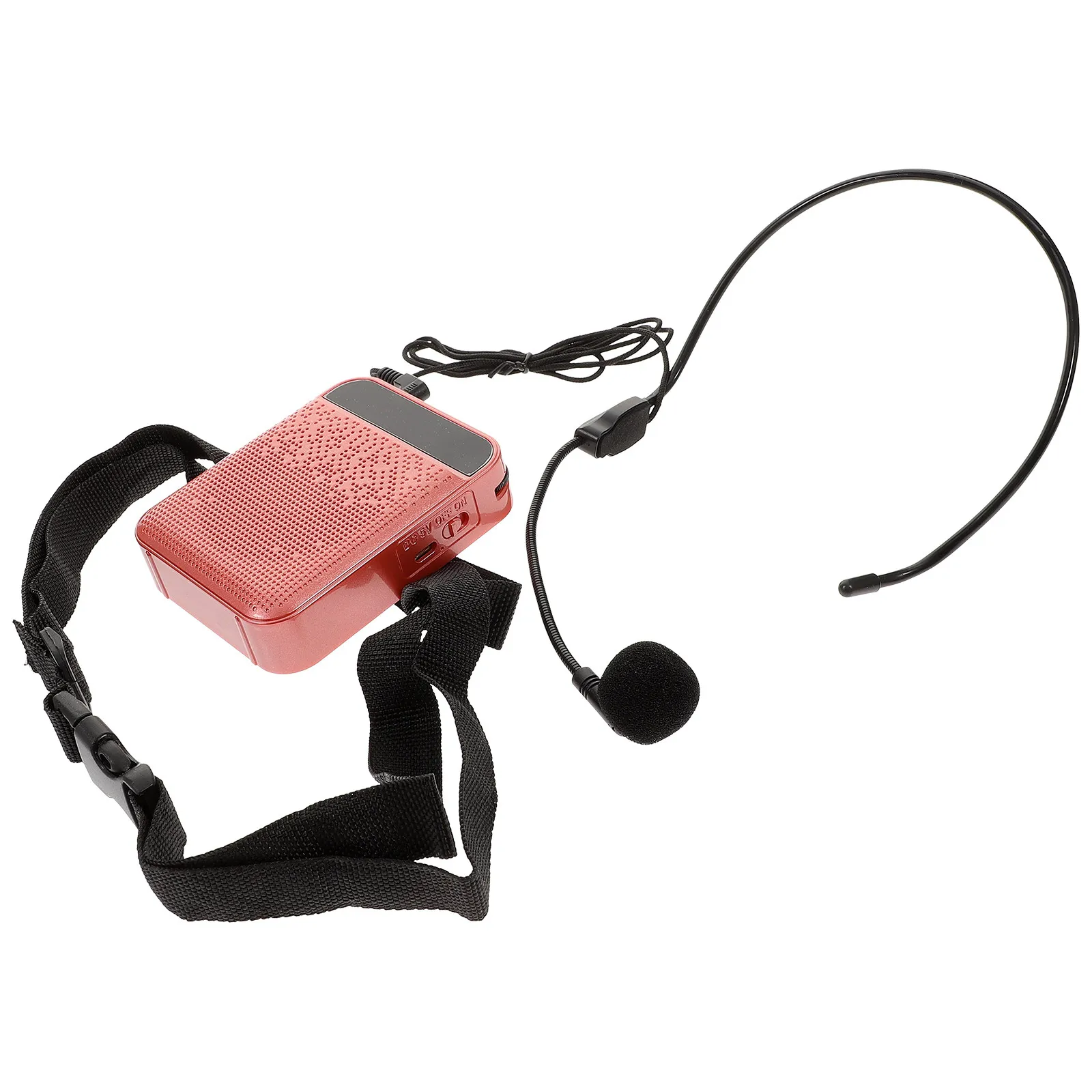 

1Set Wireless Ear Microphone Portable Teacher Amplifier with Strong Penetration Wide Sound Transmission for Courses Tour Guide