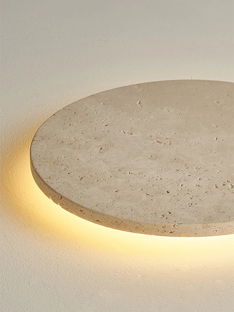 LED-Wandleuchte aus Naturstein für Flur, Schlafzimmer, Nachttischlampe, Gang, Treppe, Heimdekoration, Beleuchtung, gelbe Travertin-Wandleuchte