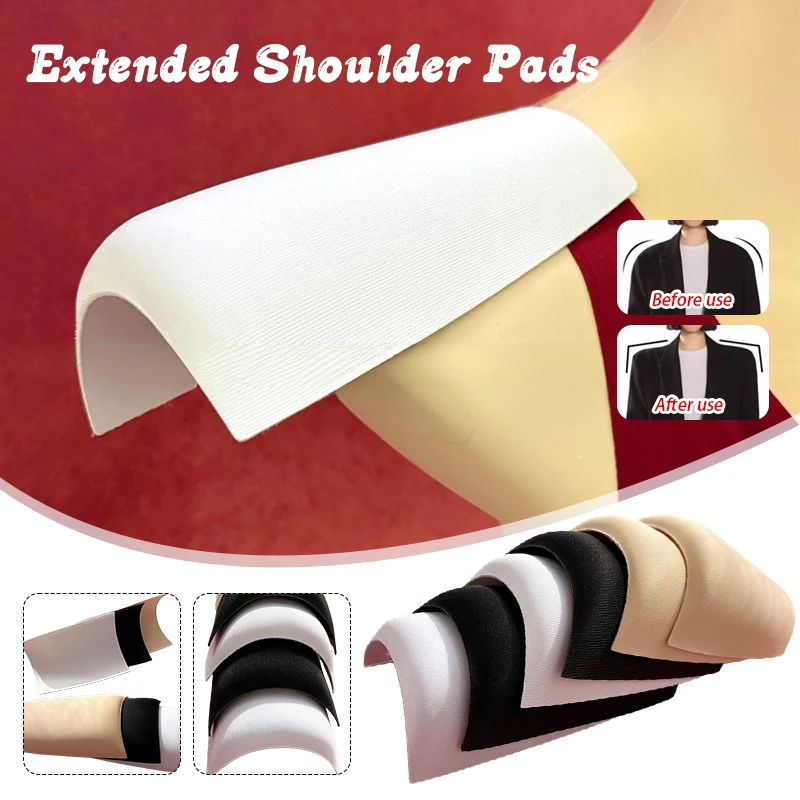 

Diy Extra Wide Square Shoulder Pads 1 Pair Thick Posture Corrector Invisible Shoulder Enhancer for Blazer and Suit