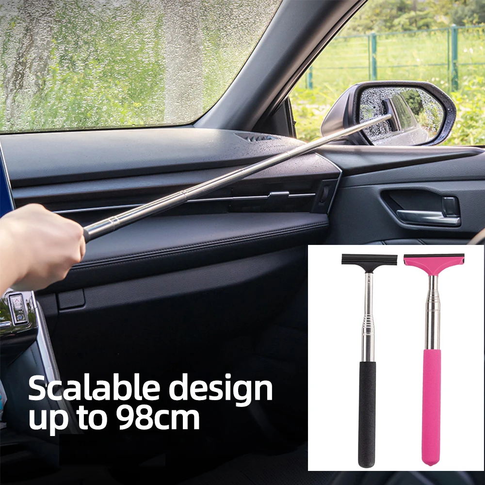 

Multifunctional Car Scraper Window Wiper Extendable Glass Brush Squeegee for Car Windshield Rearview Mirror Cleaning Tools