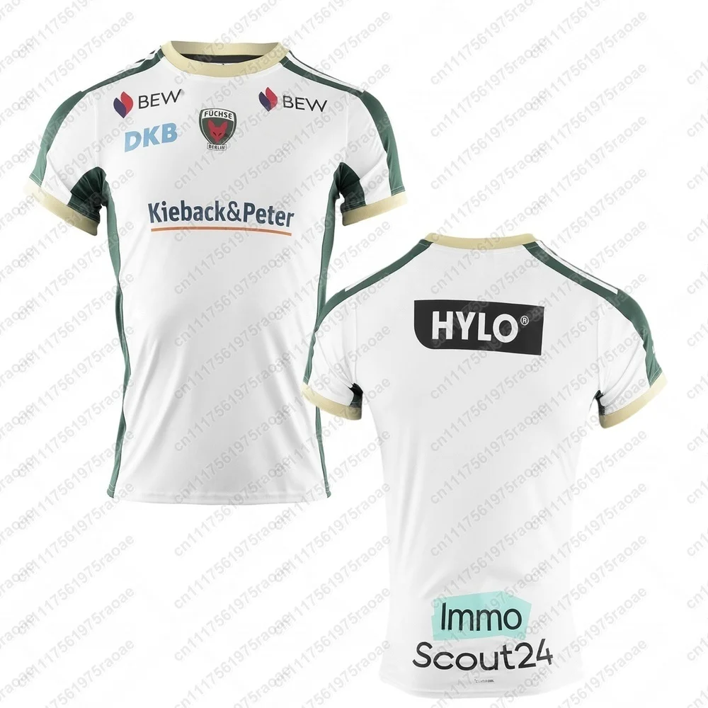 2026-27 Neues FÜCHSE Berlin Handball Heimtrikot Trikot Sportbekleidung Atmungsaktiv Schnelltrocknend Bequem Stilvoll Locker Sitzendes Trainings-T-Shirt – Detail 4