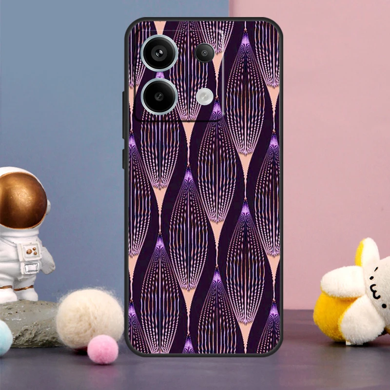  African Style Fabric Print Case For Xiaomi Redmi Note 9 10 11 12 13 Pro Plus 12S 11S 10S 9S Remdi 12 13 C 9C 10C Cover