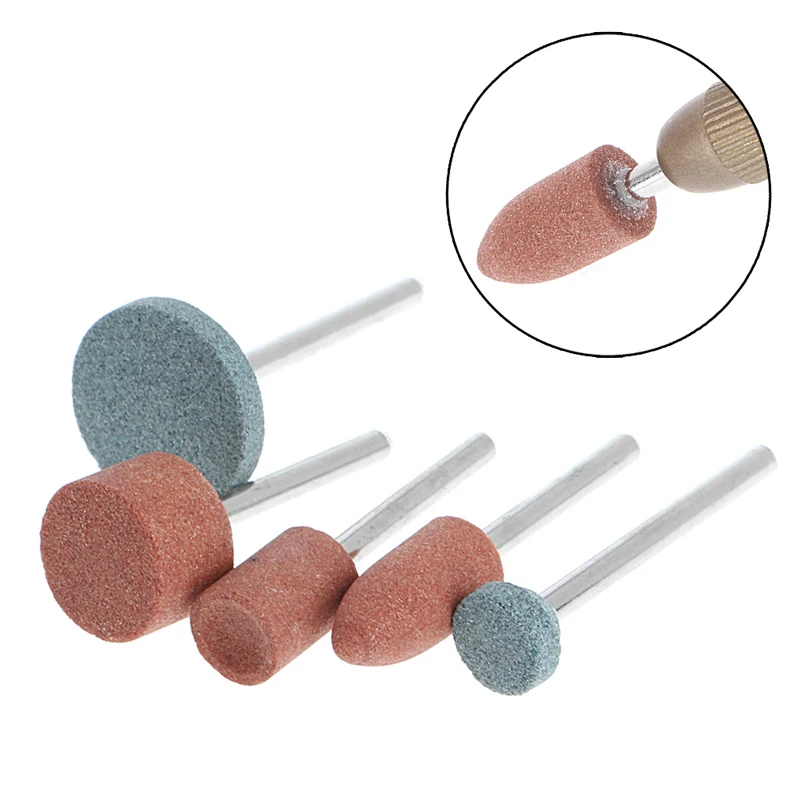 5Pcs 3mm Shank Wheel for Head Grinding Polishing Electric Grinder Power Tool