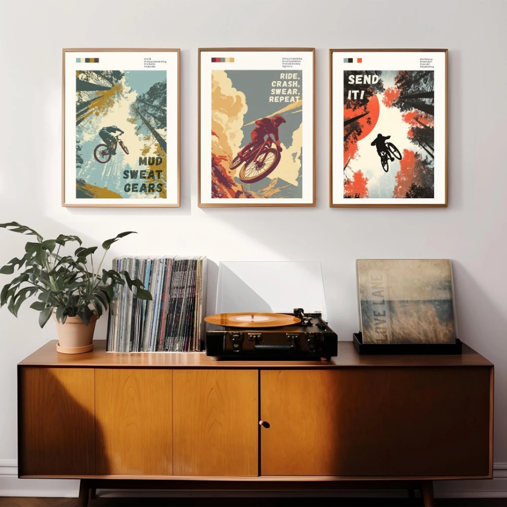 Mountain Bike Art Print Set Wa - Mountain Biking Shop review and price
