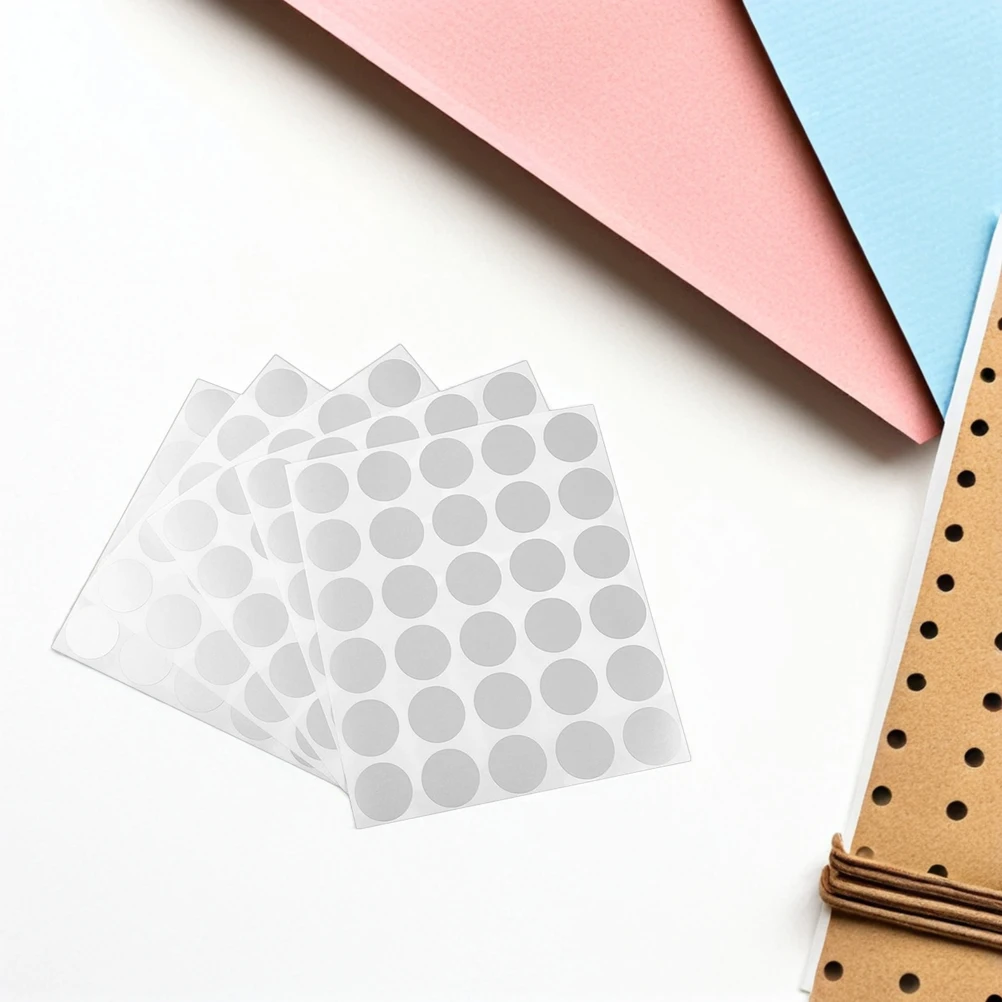 6 Sheets Scratch Off Stickers Diy Raffle Cards Circle Lottery Decals Pvc Self-Adhesive Labels Party Game Prizes Peel-Off Tickets