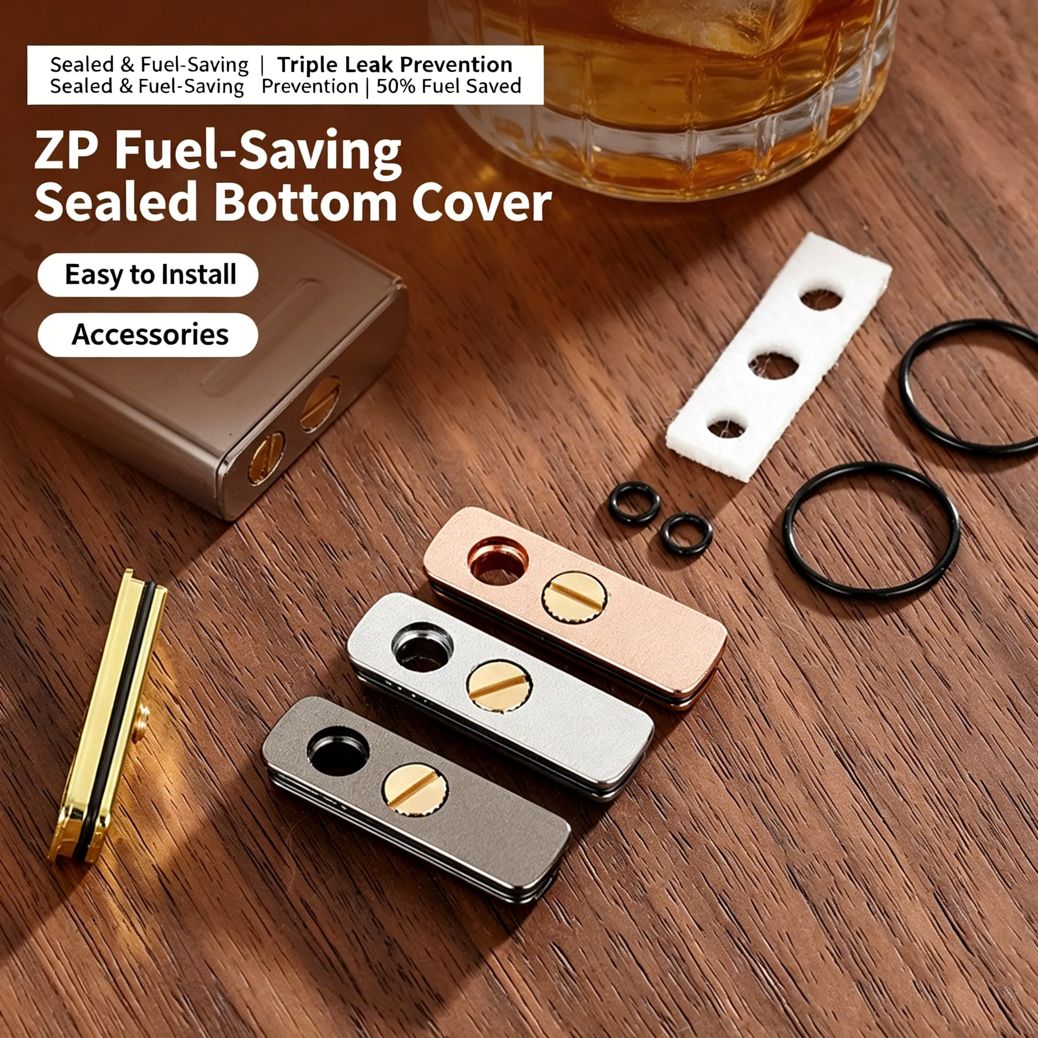 2nd Gen Upgraded Insert Gasket for Standard Zippo Kerosenes Lighters Metal Sealing Base Replacement Parts Fuel-saving Long burn view 4