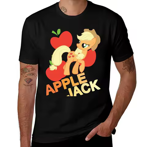 Applejack T-Shirt plus size tops anime funny costumes mens graphic t-shirts funny