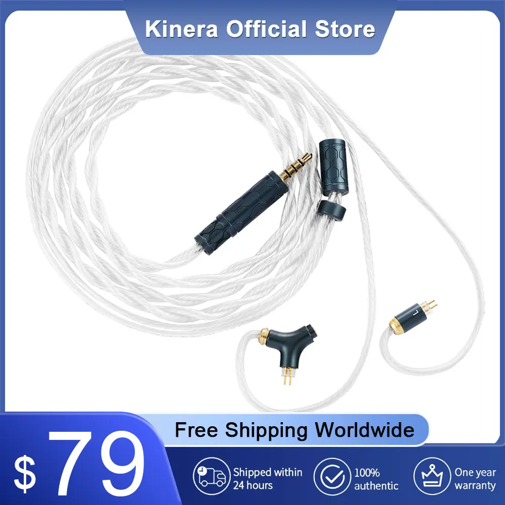 

Kinera Gramr Pro Headphone Cable With Detachable Boom Microphone 3.5mm 4.4mm Plug 0.78 2pin/MMCX IEMs For Gaming Esports Headset