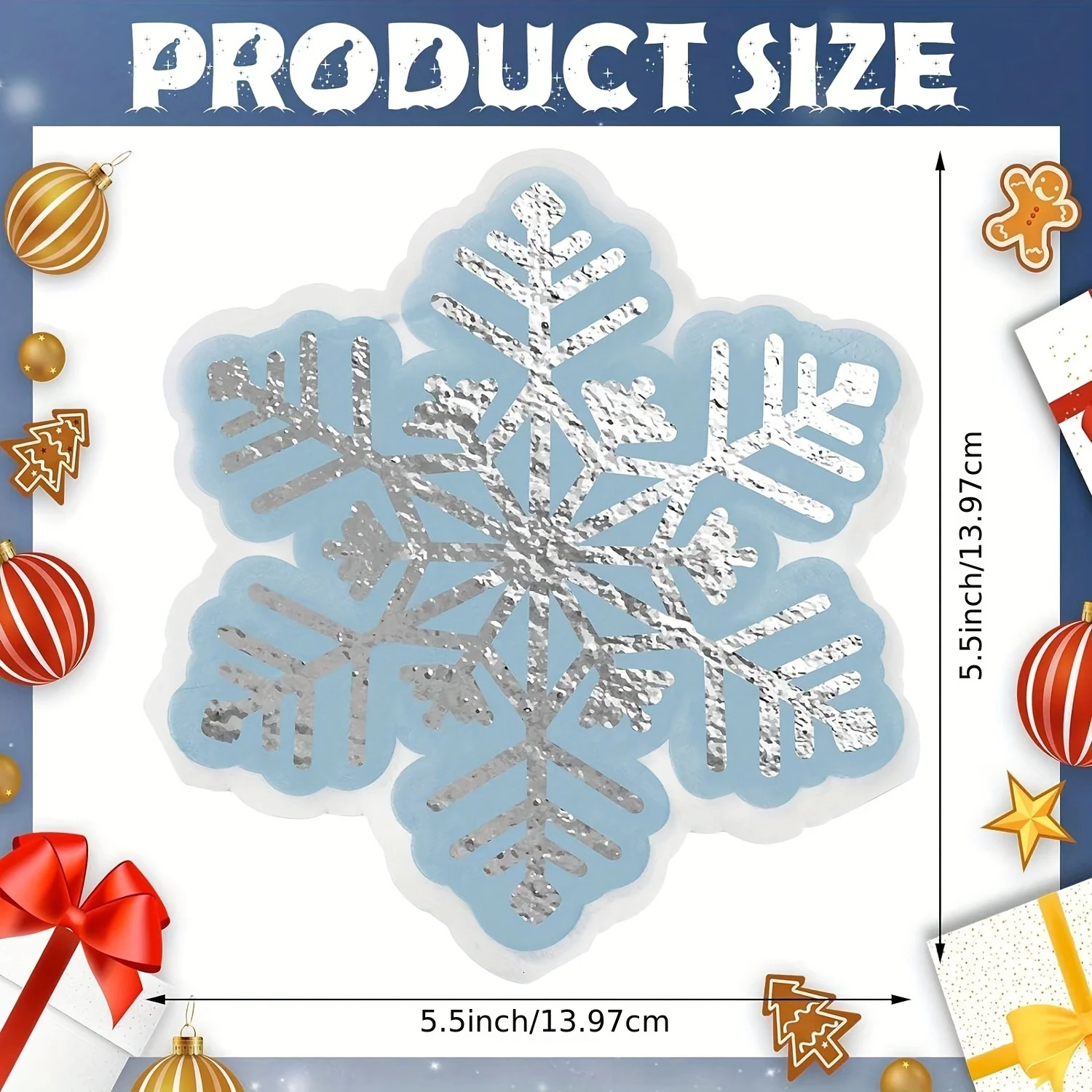 16pcs Winter Snowflake Napkins Disposable Luncheon Napkins Blue Winter Cocktail Napkins Disposable Hand Towels for Winter Party