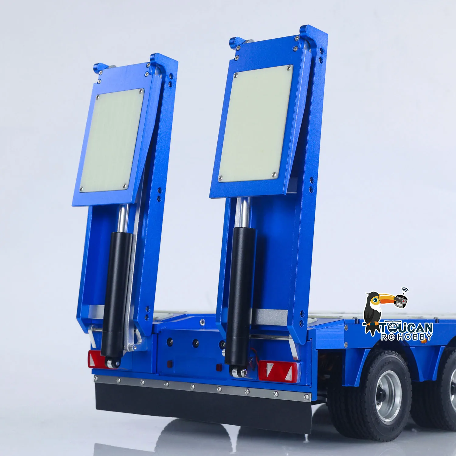 

1/14 Degree Metal Heavy 4Axle Steering Trailer 997 V2 Adjustable Length Width For TAMIYA 56379 Remote Control Tractor Truck Toys