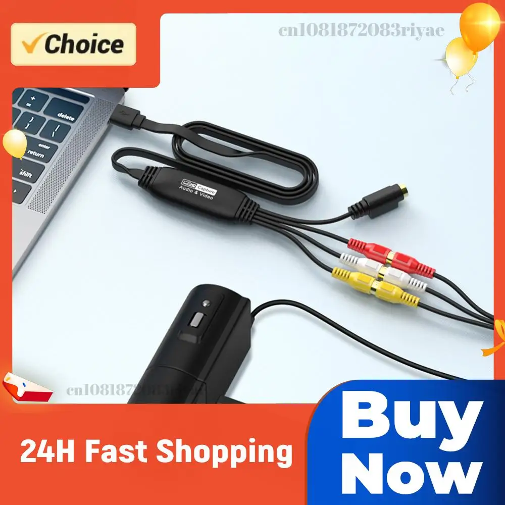 

USB-устройство для захвата видео с VHS, VCR, ТВ, DVD, конвертер видео и аудио USB в AV, адаптер для захвата видео для ПК