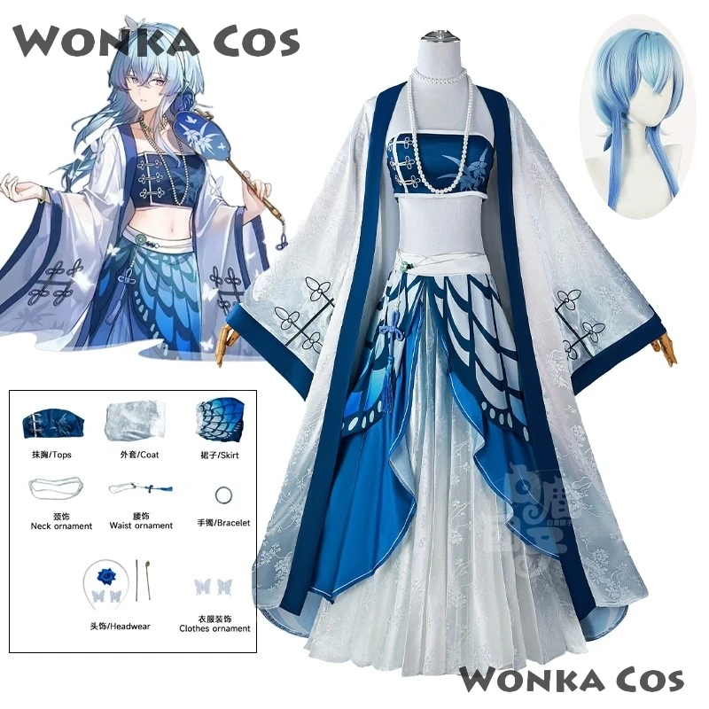 

The Shorekeeper Cosplay Wuthering Waves Costume Lovely Dress Uniform Women West Lake Game Suit Halloween Party Outfit Role Play