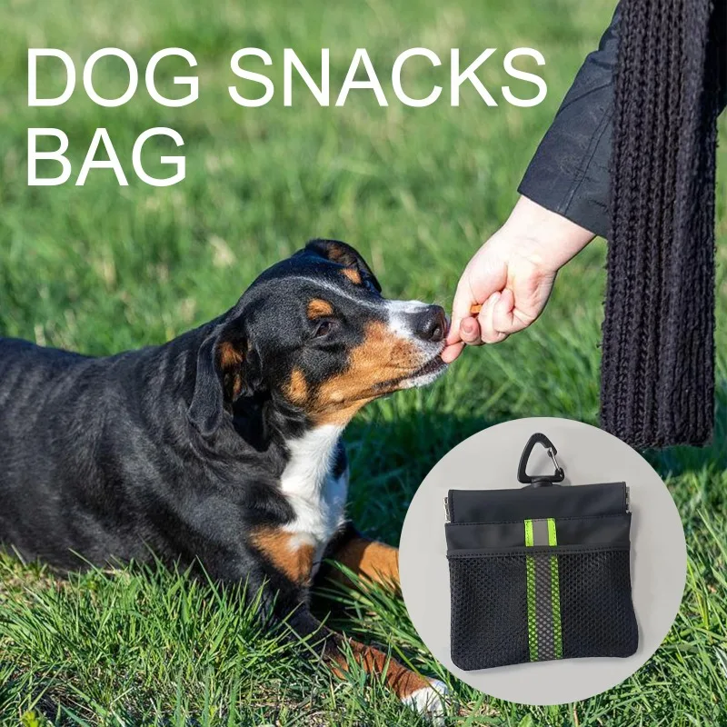 

Waterproof Dog Training Bag Metal Snap Clip Durable Nylon Pet Snack Pouch Walking Hiking Outdoor Treat Dispenser Easy Wash New