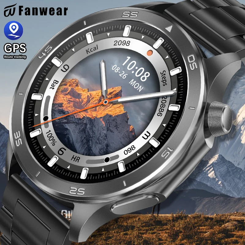 

2025 men's smart watch For oppo watch x2 with GPS trajectory Bluetooth call 1.53 inch AMOLED HD display NFC sports smart watch
