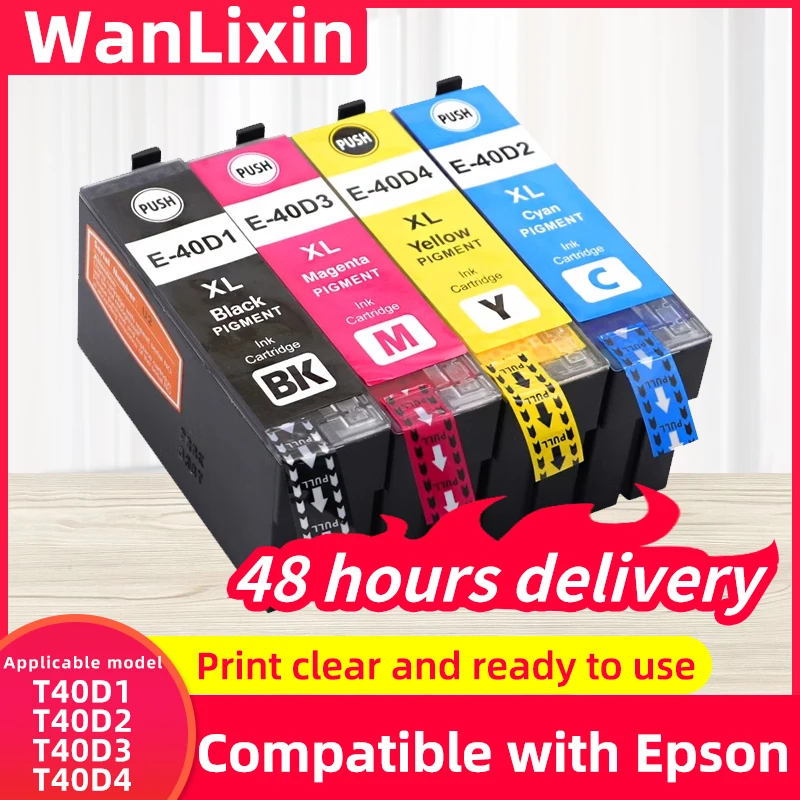 

Compatible T40D1 T40D2 T40D3 T40D4 Ink Cartridge for Epson SureColor SC-T3100 SC-T5100 SC-T2100 Ink Cartridge Series Printer