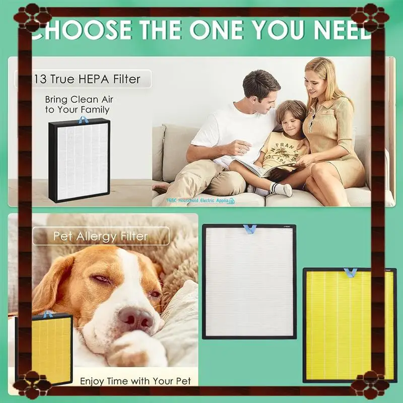 HEPA Filter Vital 200S Air Purifier Replacement, For LEVOIT Air Purifier Vital 200S, Vital 200S-RF-PA, 3-In-1 HEPA Filter White