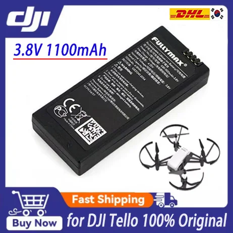 For DJI Tello Intelligent Flight Drone Original Battery 3.8V 1100mAh Rechargeable Battery Accessories Replacement Part