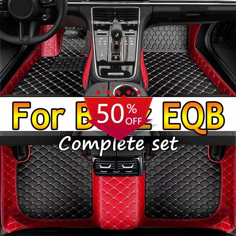 

Car Floor Mats For Mercedes Benz EQB 2022 Custom Auto Foot Pads Automobile Carpet Cover Interior Accessories