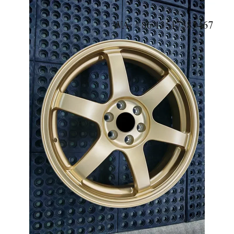 LZT-538 18 19 Inch Forged Wheel 6x114.3 Negative Offset Monoblock Matte Gold 6061 Aluminum Alloy Spare Wheels for Dodge Viper
