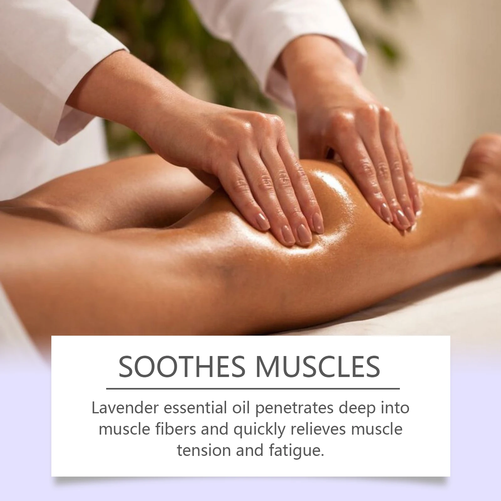 زيت اللافندر العطري لترطيب الجسم وتنعيم البشرة وتخفيف التوتر الناعم وتخفيف قرحة العضلات يساعد على النوم والمنتجعات الصحية وزيت التدليك المريح