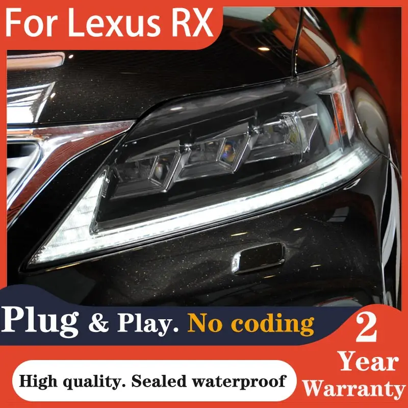 

Car Styling Headlights for RX 2009-2015 RX270 330 350 450H LED Head Light DRL Head Lamp LED Projector Auto Accessories